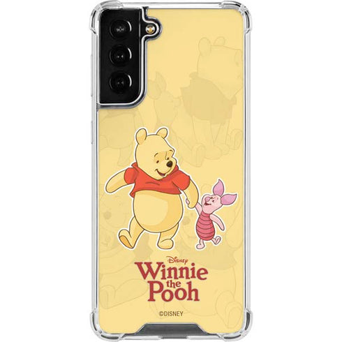 Disney Winnie the Pooh and Piglet Galaxy S21 FE Clear Case